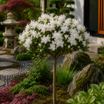 Azalka japonská (Azalea japonica) ´PALESTRINA BLANCHE´ - výška 50-60 cm, kont. C2L - NA KMIENKU